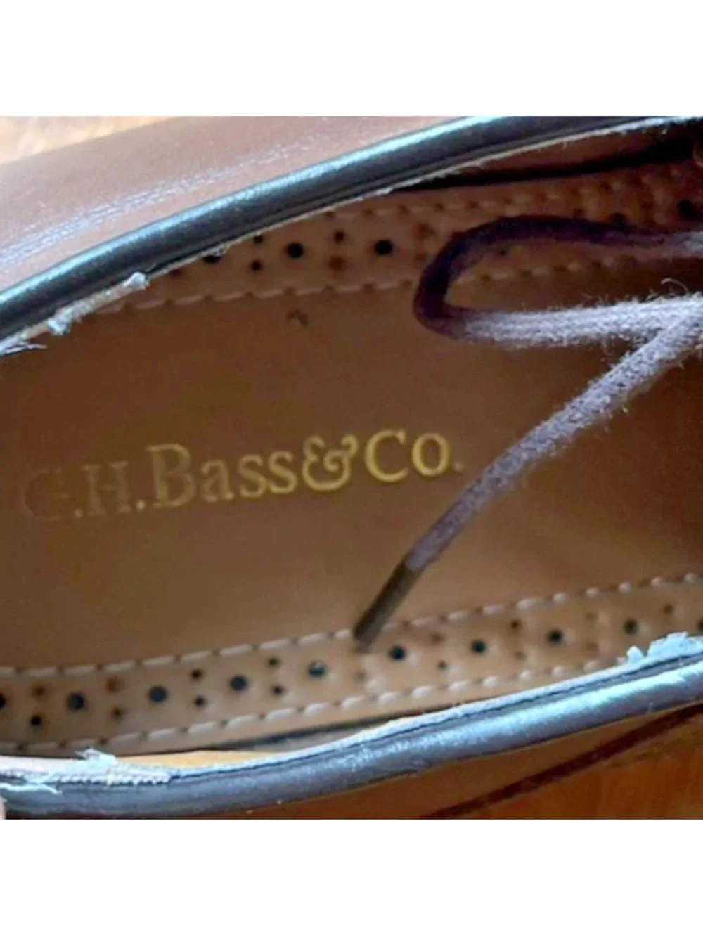 G.H. Bass & Co. Burlington Saddle Oxford Shoes Men’s 9.5D Brown on Brown